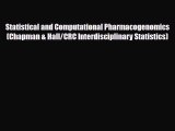 PDF Statistical and Computational Pharmacogenomics (Chapman & Hall/CRC Interdisciplinary Statistics)