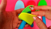 Play Doh Ice Cream Surprise Eggs Frozen Egg Cars Playdough Dessert Playset Peppa Pig Toy