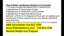 Peanut Butter Banana Weight Loss SMoothie by Medical Weight Loss Philadelphia