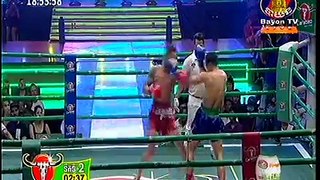 Khmer Boxing, Pich Seyha VS Thai, 06 Sep 2015, Bayon TV Boxing, Round 02