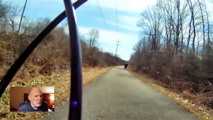 Ostrich chases Cyclists When animals attack cyclists!