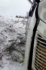 Донецк, Заперевальная, бусик улетел в кювет