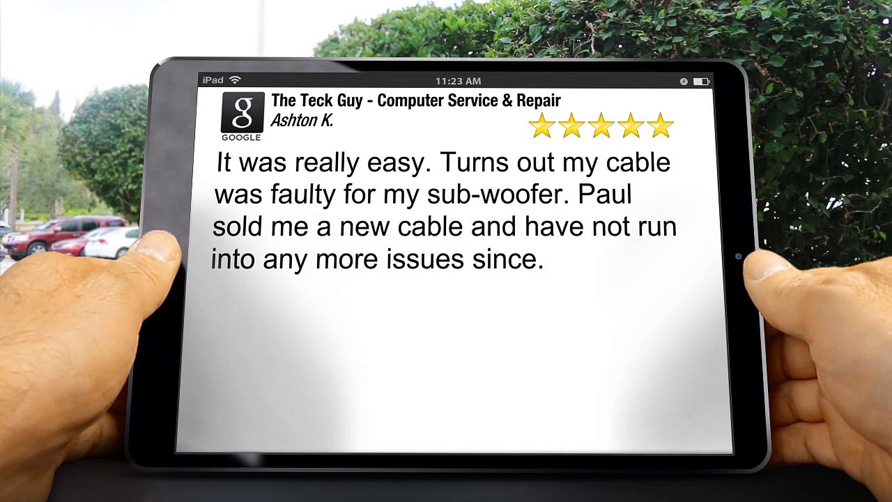 The Teck Guy - Computer Service & Repair MelvindaleExcellentFive Star Review by Ashton K.