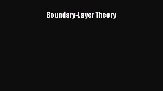 Download Boundary-Layer Theory PDF Free