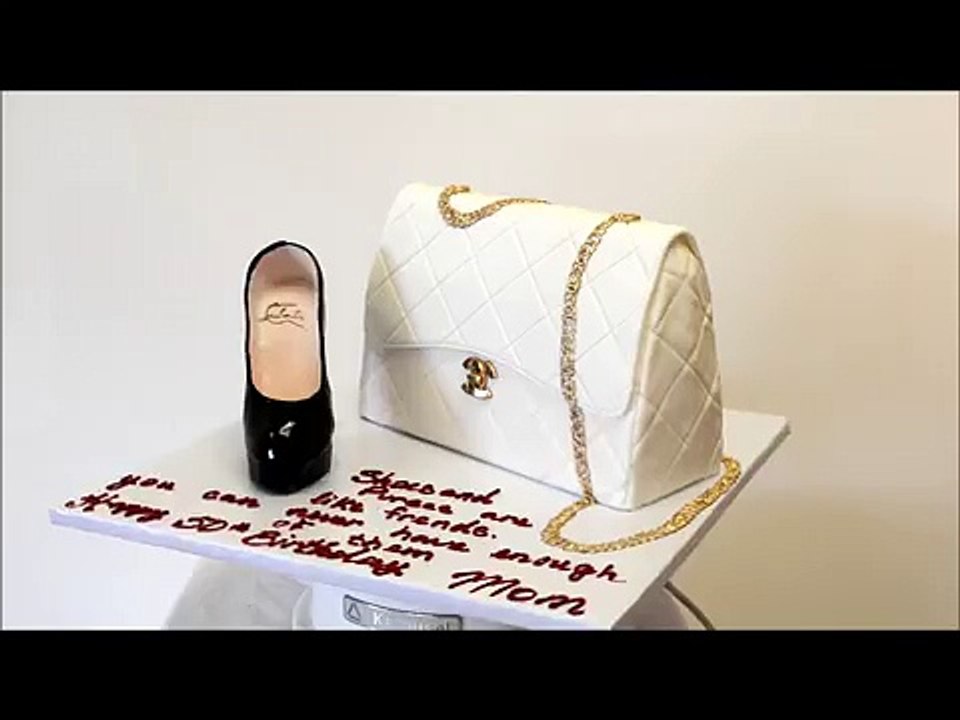 Custom Purse Cake - Purse & Shoe Cake - Birthday Cake