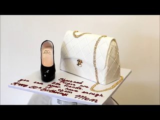 Custom Purse Cake - Purse & Shoe Cake - Birthday Cake