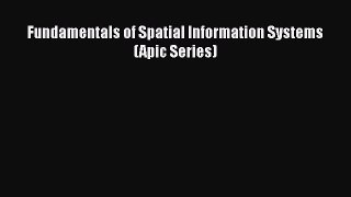 Read Fundamentals of Spatial Information Systems (Apic Series) Ebook
