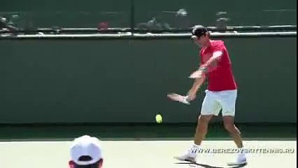 Большой теннис видео Удары на задней линии