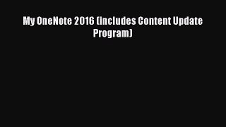 Read My OneNote 2016 (includes Content Update Program) Ebook Free