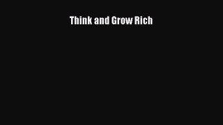 Read Think and Grow Rich Ebook Free