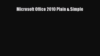 Download Microsoft Office 2010 Plain & Simple PDF Free