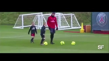 Zlatan Ibrahimovic gets skilled in Paris Saint-Germain training - by his own son