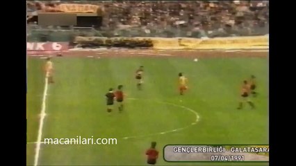 07.04.1991 - 1990-1991 Turkish 1st League Matchday 26 Gençlerbirliği 0-3 Galatasaray