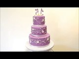 Purple Theme Birthday Cake - Quinceanera Cake