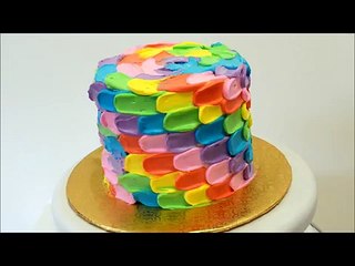 Rainbow Themed Cake Presentation   Rainbow Cake