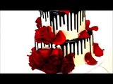 Roses and Chocolate theme Wedding cake - Chocolate theme wedding cake