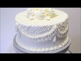 Simple Wedding Cake Idea - Easy Wedding Cake design- White & Ivory Wedding cake