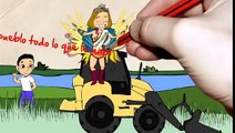 Invitación animada al cumple de Lucía - SuperConejo Dibujos Animados Personalizados