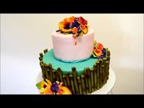 Tahiti Theme Cake - Sugar Flowers