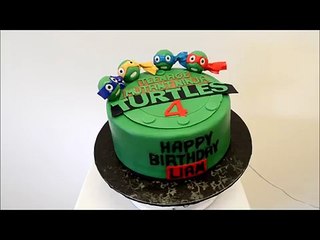 Turtle Ninja Cake - Teenage Mutant Ninja Turtle Cake