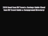 PDF 2016 Good Sam RV Travel & Savings Guide (Good Sam RV Travel Guide & Campground Directory)