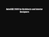 Download AutoCAD 2009 for Architects and Interior Designers Ebook
