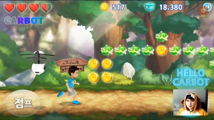 [헬로 카봇 모바일 게임 슈퍼대쉬 #10] 본! 스파이 강력 펀치!! [코비나라]