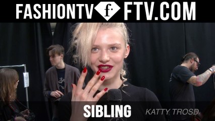 Sibling Nail Art at London Fashion Week F/W 16-17 | FTV.com