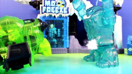 Imaginext Green Lantern Jet Destroys Clayface Mr. Freeze And The Freeze Jet