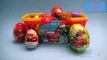 Opening Disney Cars Surprise Egg Basket! Eggs Filled With Toys, Candy, and Fun!