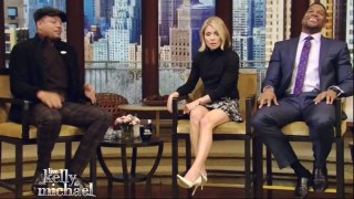 Kelly Ripas feet on Live with Kelly & Michael 2 11 15