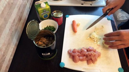 Куриная грудка с грибами. Вкусное блюдо из курицы!