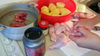 Курица с картошкой в духовке. Картошка с курицей от Ивана!