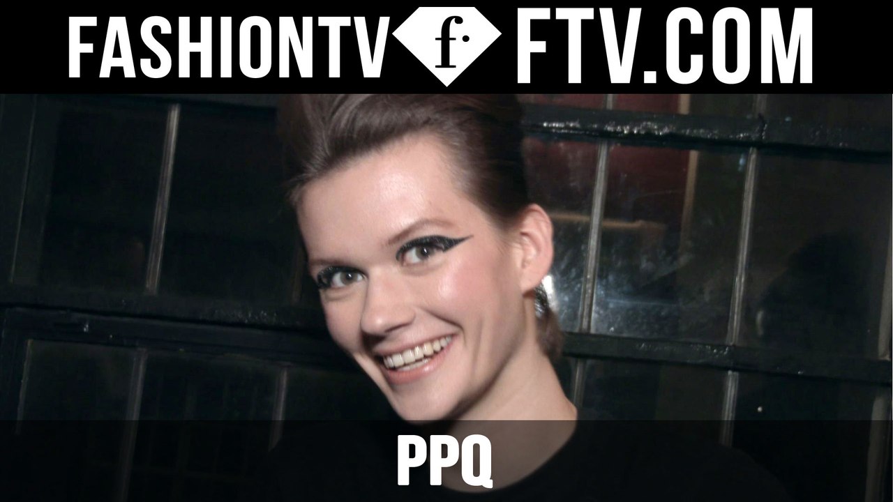 PPQ Makeup at London Fashion Week F/W 16-17 | FTV.com