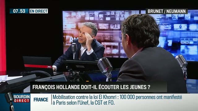Brunet & Neumann: François Hollande doit-il écouter les jeunes ? - 10/03