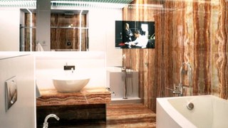 Alexander Lysak Moderne Wohnung Badezimmer Marmor Braun