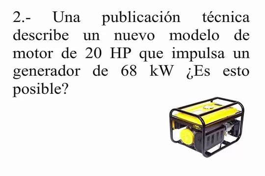 Conversion de unidades problema motor 20 Hp