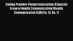 PDF Coding Provider-Patient Interaction: A Special Issue of Health Communication (Health Communication