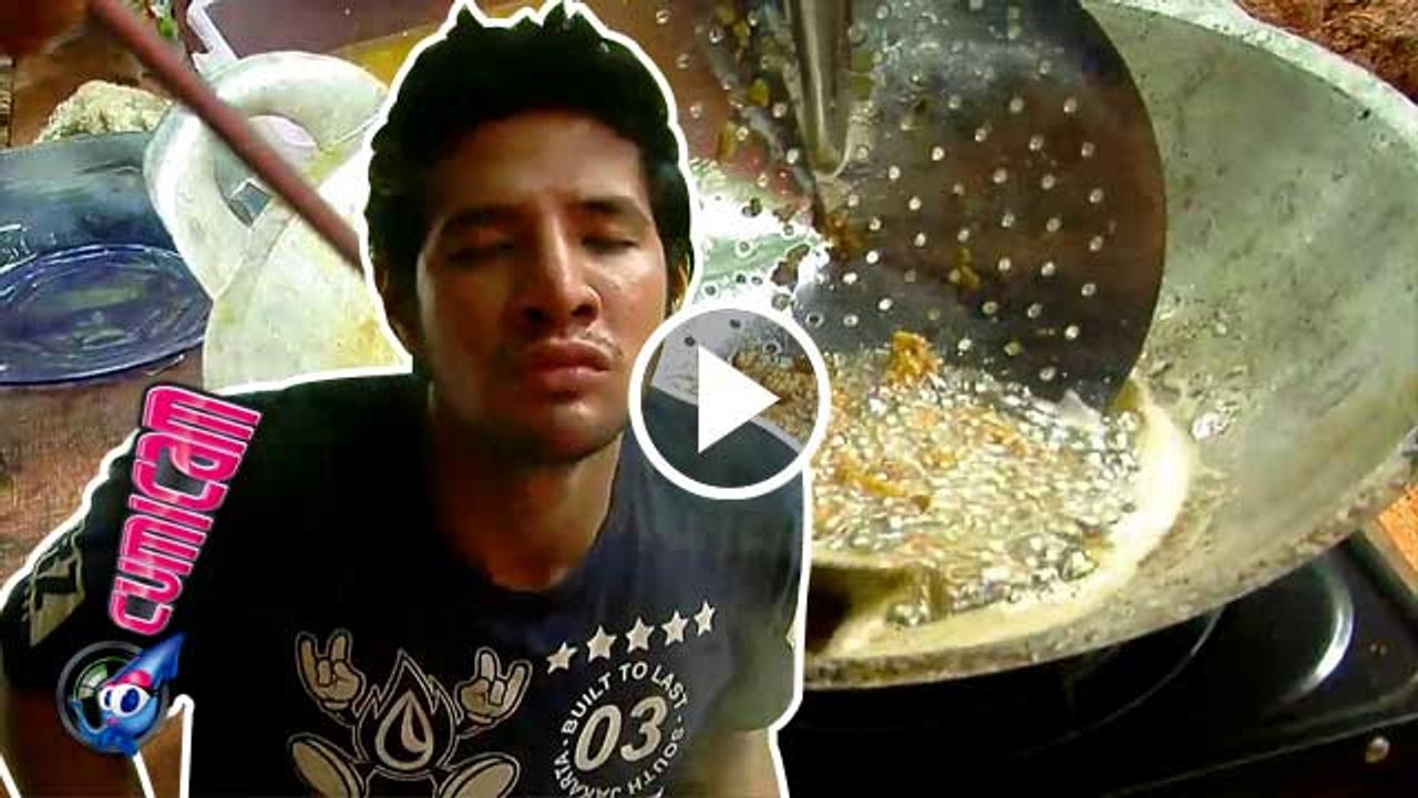 Ammar Zoni Goreng Tempe di Lokasi Syuting - Cumicam 10 Maret 2016