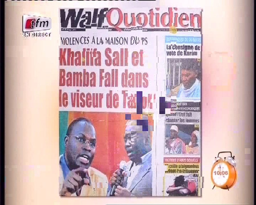 Revue De Presse  Du 10 Mars Mamadou Mouhamed Ndiaye