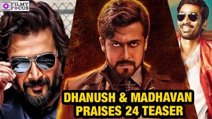 Dhanush & Madhavan Praises "24" Teaser | Tamil Focus