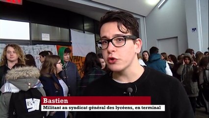 Loi-Travail: les lycéens dans la rue à Tours