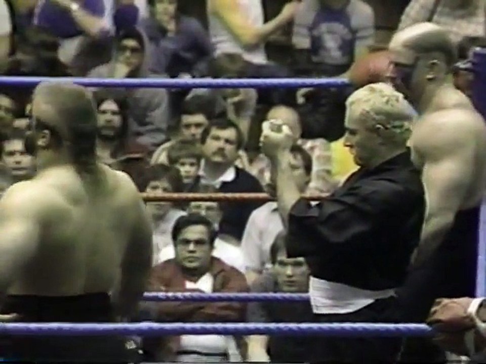 The Road Warriors vs Baron Von Raschke and Curt Hennig