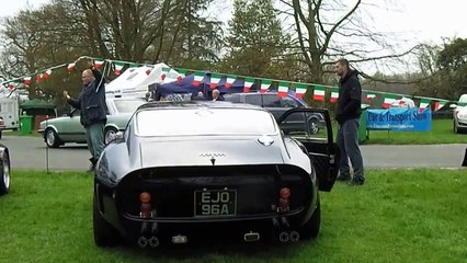 Replica Ferrari 250 GTO start up and pull off