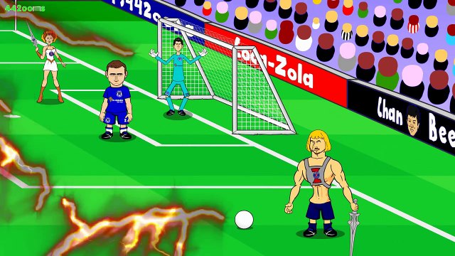 Chelsea vs PSG 1-2 (UEFA Champions League Cartoon Highlights Zlatan Ibrahimovic goal 2016)