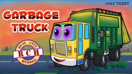 Garbage Truck for Kids | Construction Vehicles | Real City Heroes