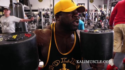 Kali Muscle Chest Workout w_ 200lb Dumbbell Press