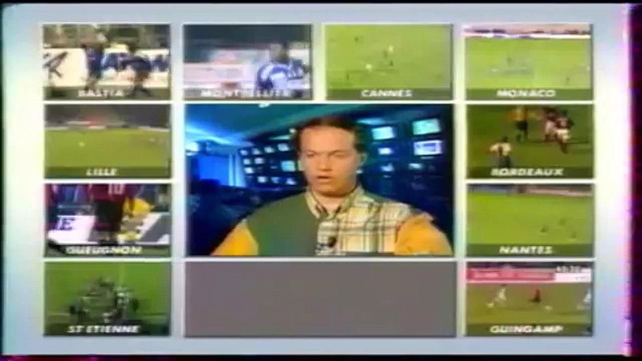 1995-96  37e journée  E.A.Guingamp - A.J.Auxerre 1-1 le match du titre auxerrois