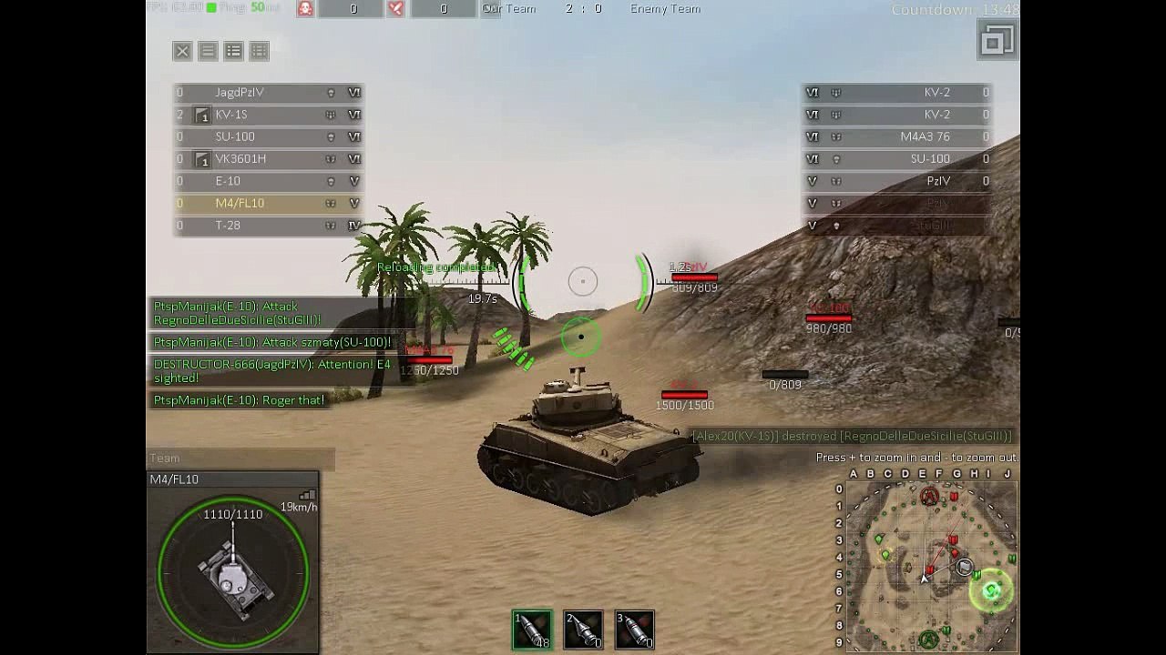 Ground War Tanks M4 FL10 Quick Kill