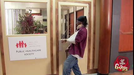 Disabled Man Door Attack Prank